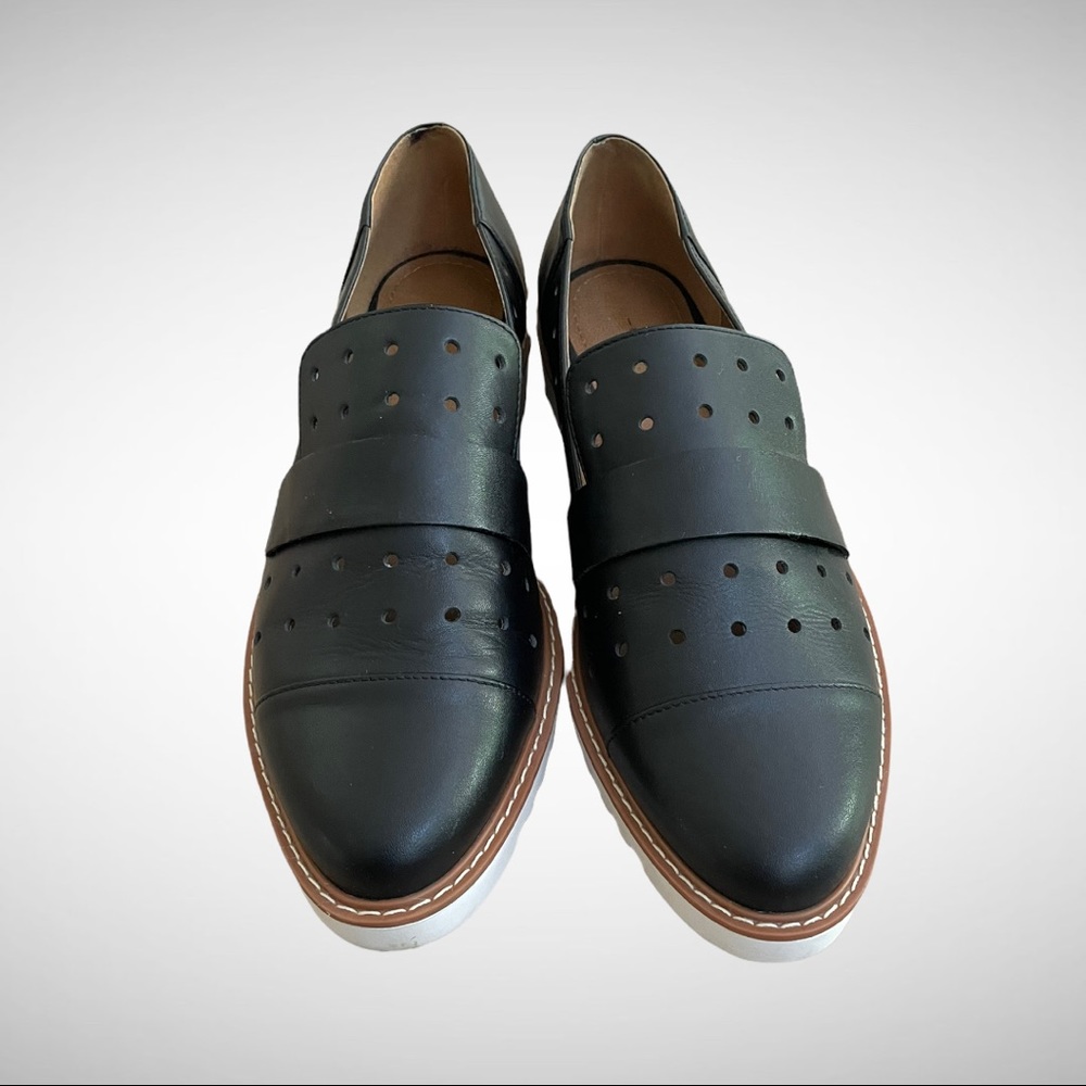 14th & Union Black Perforated Loafers